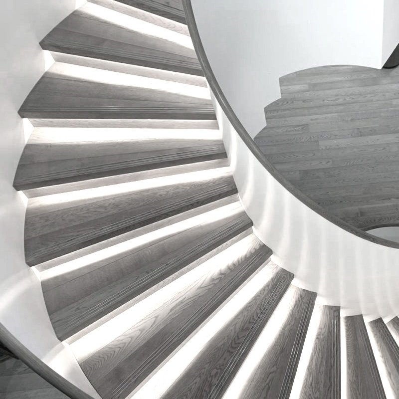 Flexible LED Lighting on a staircase
